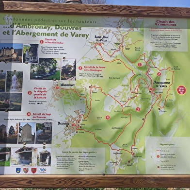 Circuit des 4 communes depuis Ambronay