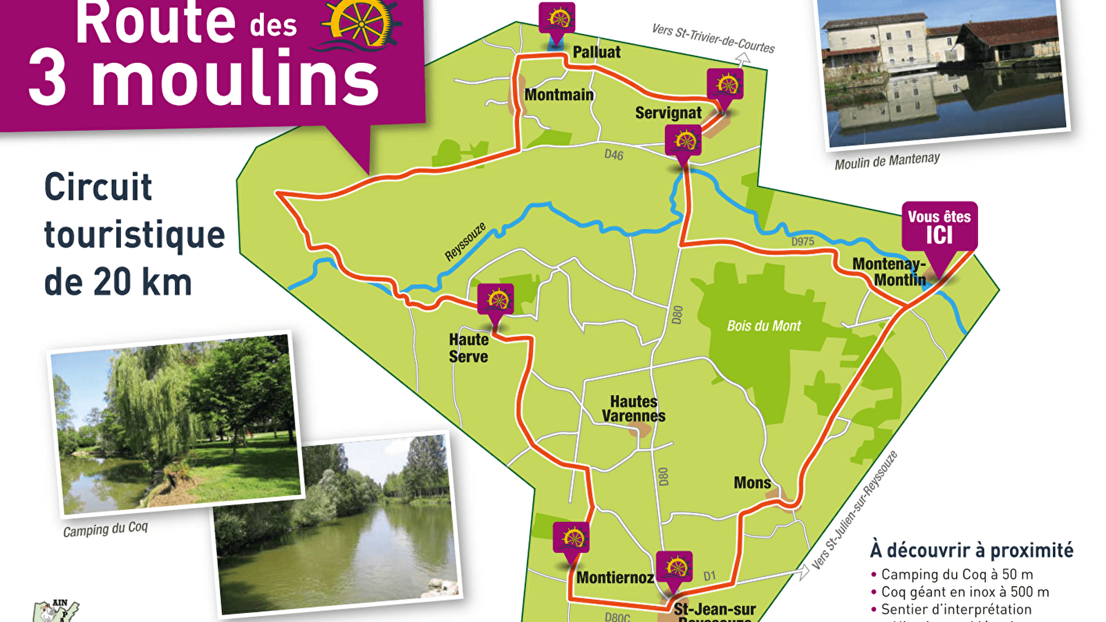 La route des trois moulins