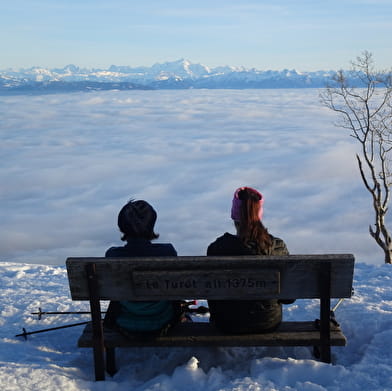 Sentier raquettes de la Faucille au Turet