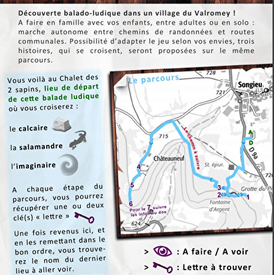 Sentier ludique 'Histoires parallèles des 2 sapins' à Songieu
