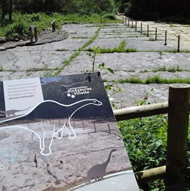 Les empreintes de dinosaures de Villette