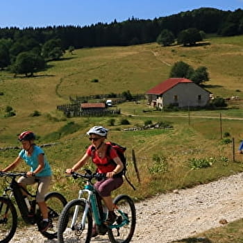 Parcours VTTAE 13 rouge - Le sud du Plateau de Retord - Espace FFC Ain Forestière - HAUT VALROMEY