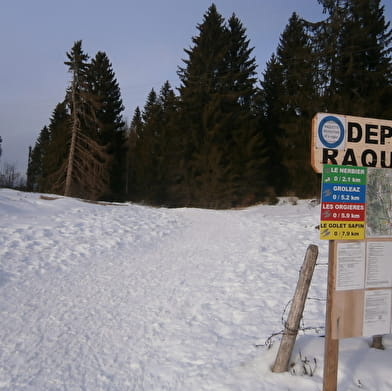 Itinéraires raquettes du site nordique de Lachat