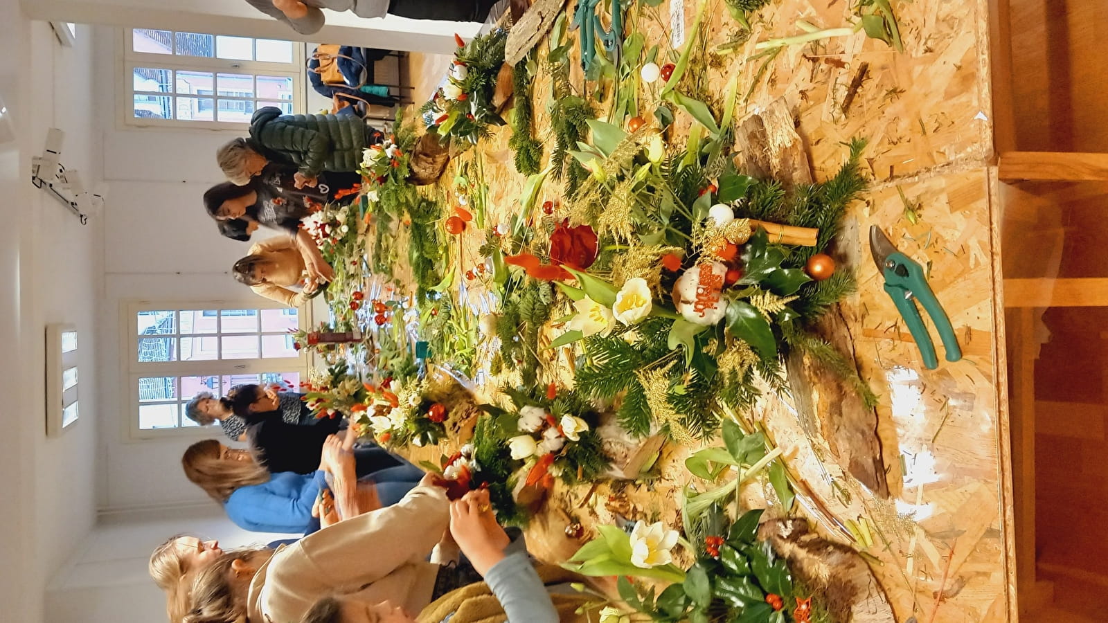 Atelier floral 'Cadre végétal en fleurs séchées'