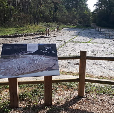 Les empreintes de dinosaures de Villette