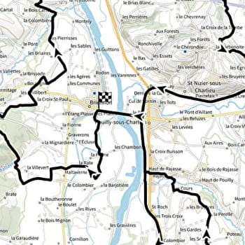 Itinéraire VTT : circuit 6 noir, base Briennon - BRIENNON