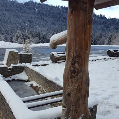 La ferme Guichard depuis la Praille - Circuit raquettes