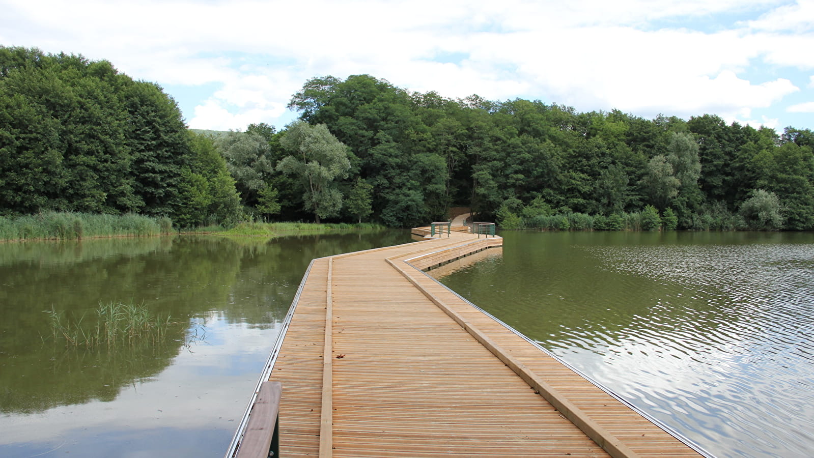 Balade - Passerelle flottante de la Grange du Pin