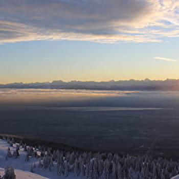 Sentier raquettes : des Bergers au Crêt de la Neige - CROZET