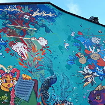 Circuit street-art : fresques murales de Tenay - TENAY