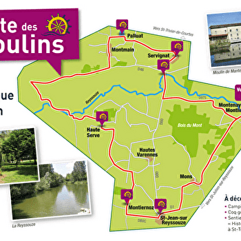 La route des trois moulins - MANTENAY-MONTLIN