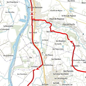 Itinéraire VTT : circuit 5 rouge, base Briennon - BRIENNON