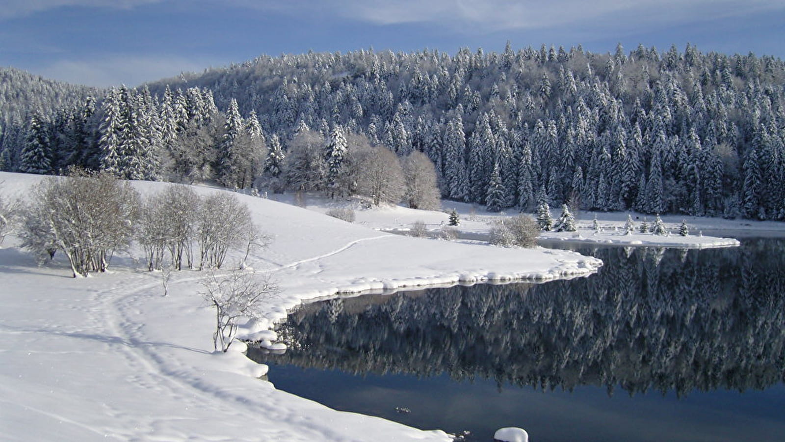Le grand tour du lac Genin - Circuit raquettes