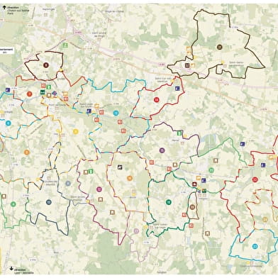 Chemins de randonnée balisés du territoire de la Veyle