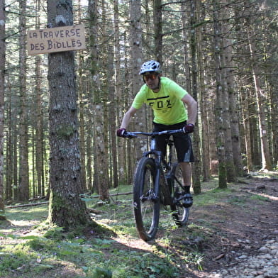 Parcours VTT 57 bleu - Les étangs Marron - Espace FFC Ain Forestière