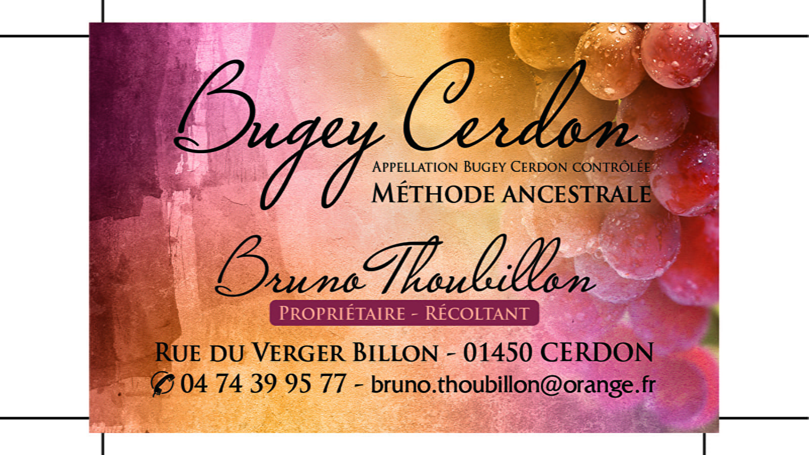Caveau Bruno THOUBILLON