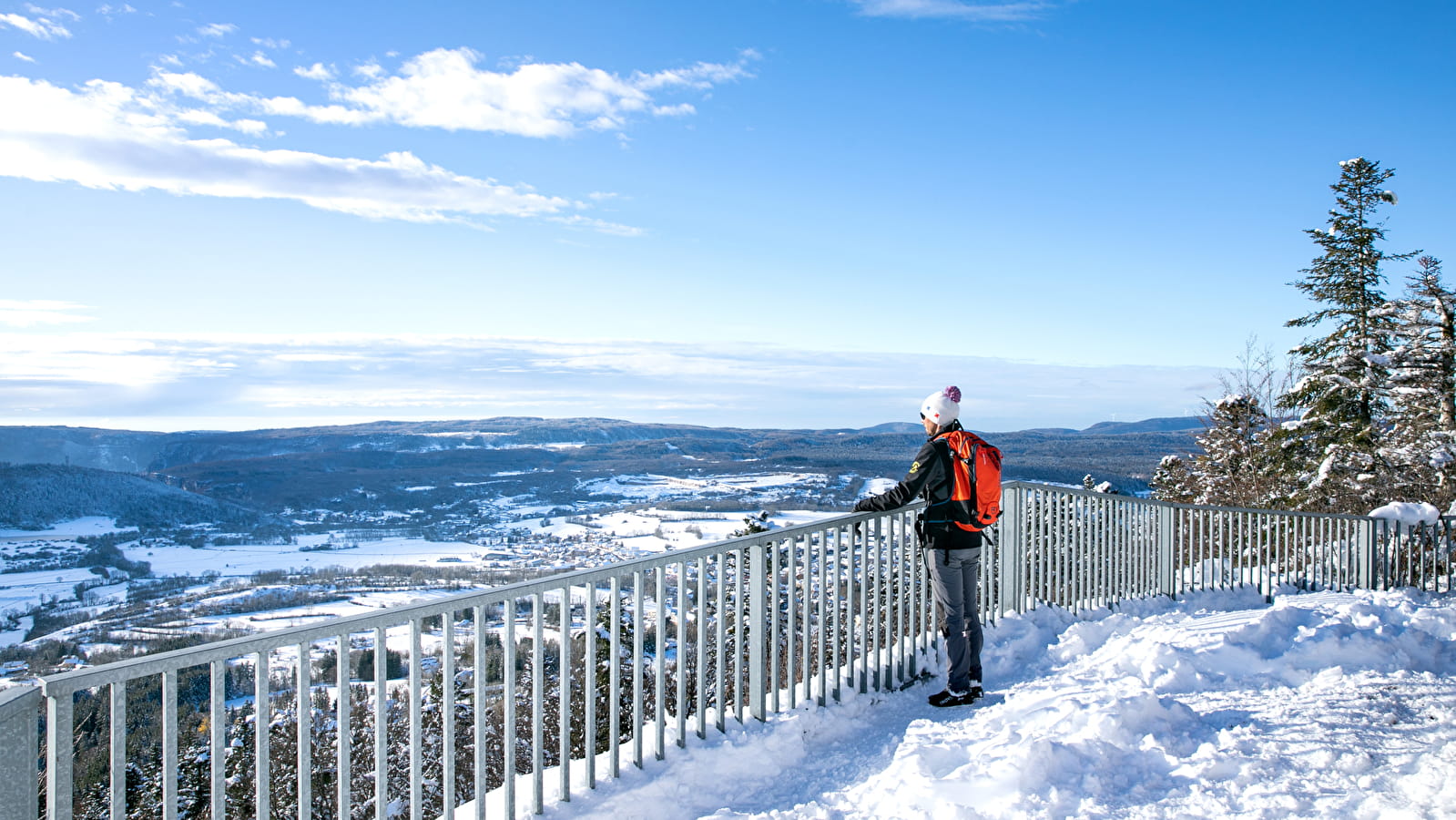 Le col de Curnillon depuis Terre Ronde - Circuit raquettes