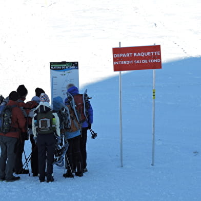 Itinéraires raquettes du Plateau de Retord
