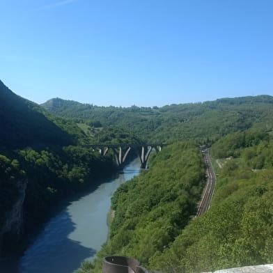 Randonnée pédestre : Fort l'Écluse au bord du Rhône