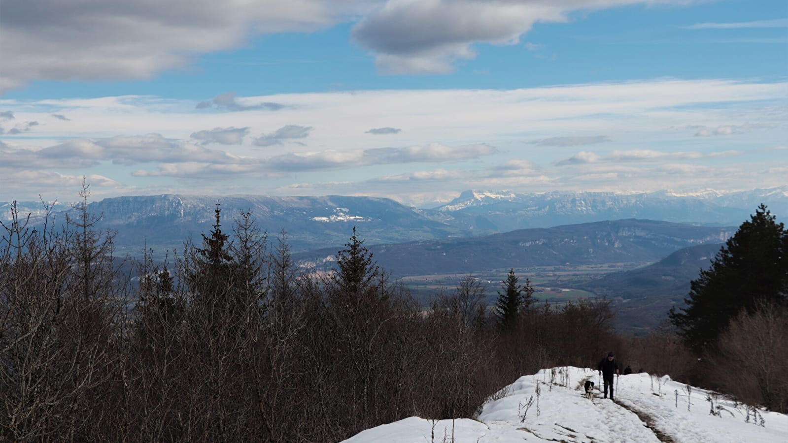 La randonnée des crêtes en raquettes